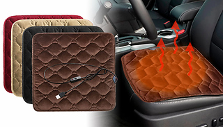 USB Interface Car Seat Heated Cushion - 2 Styles & 4 Colours