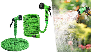 Expandable Magic Hose with Spray Gun - 25ft to 200ft Lengths!