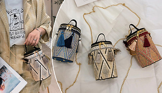 Festival Bucket Bag With Tassels - 3 Colours