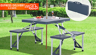 4-Seater Picnic Table Chair Set