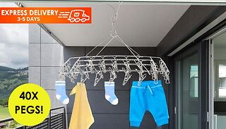 LaundryMate 40-Peg Hanging Clothes Dryer Rack