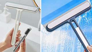 3-in-1 Multi-Purpose Glass Cleaning Brush With Handle