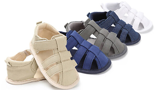 Soft Sole Velcro Strap Baby Sandals - 5 Colours & 3 Sizes
