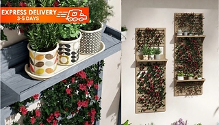 Set of 2 Outsunny Wall-Mounted Slatted Trellises - 2 Colours