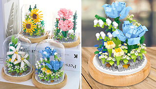 3D DIY Mini Building Block Flower Model - 5 Options