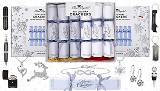 6 or 12 Luxury Christmas Crackers Made with Crystals from Swarovski