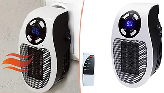 Portable Fan Heater Plug-In with Timer