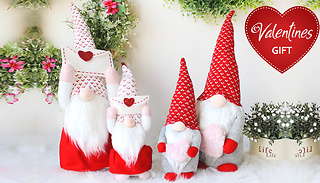 1 or 2 Mr & Mrs Gnome Valentines Decoration - 2 Sizes & Designs