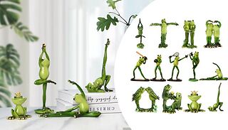 Mini Resin Frog Ornament Statue - 13 Styles