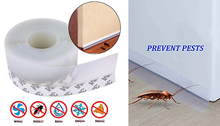 5M Self Adhesive Door Bottom Seal Strip - 3 Sizes