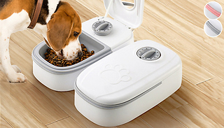 1 or 2 Petpur Automatic Timed Pet Feeders - 2 Colours