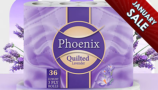Phoenix Quilted Lavender-Scent Toilet Paper - 12 or 60-Pack 