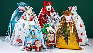 Christmas Drawstring Gift Bags & Greeting Cards - 6 Options