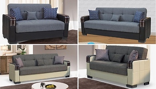 2 or 3 Seater Malta Sofa Bed - 2 Colours