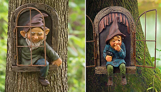 Garden Gnome Tree Hugger Decoration - Man or Woman