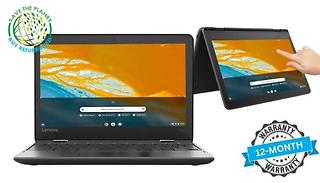 2-in-1 Lenovo 300e 11.6" Laptop/Tablet - 4GB RAM 16B eMMC!
