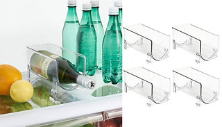 Fridge Bottle Storage Organising Trays - 1, 2 or 4 Bottles