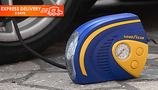 Goodyear 2-in-1 Tyre Air Compressor with LED Light