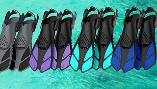 Adjustable Swimming Fin Flippers - 4 Colours & 2 Sizes!