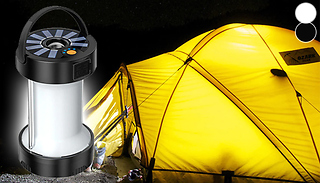 USB Rechargeable & Solar-Powered Camping Lantern - 2 Colours