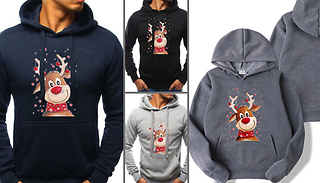 Men's Christmas Pullover Hoodie - 4 Colours & 6 Sizes