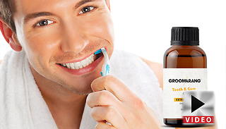 Groomarang Tooth & Gum Treatment Oil with Tongue Scraper - 15ml or 30m ...