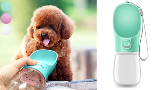 Portable Pet Water Dispenser Bottle - 3 Colours & 2 Sizes 