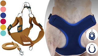Adjustable Dog Reflective Safety Harness - 6 Colours & 3 Sizes