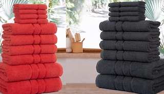 10pc Egyptian Cotton Premium Towels - 2 Colours
