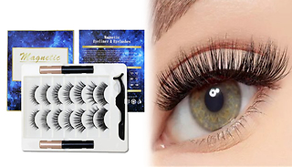 7-Pairs of Magnetic Eyelashes with Eyeliner Kit