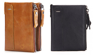 RFID Genuine Leather Wallet - 2 Colours