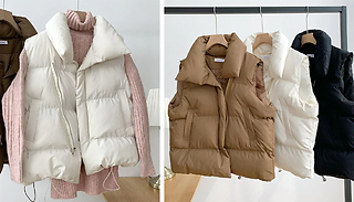 Warm Winter Puffer Gilet Vest Jacket - 3 Colours & 4 Sizes