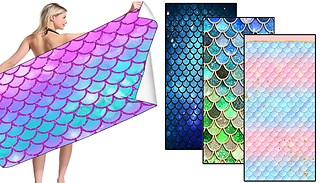 Mermaid Scales Microfibre Beach Towel - 4 Colours