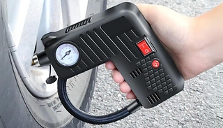 Tyre Pressure Gauge Inflator Pump with Safety Hammer