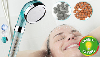 High-Pressure Water-Saving Shower Heads - 3 Colours