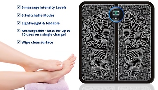 USB Rechargeable EMS Foot Massager with Optional Remote