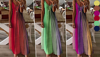 Gradient Colourful Maxi Dress - 6 Colours & 6 Sizes