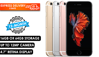 Apple iPhone 6, 6S, 7 or 8 Unlocked 16 to 256GB - 7 Colours