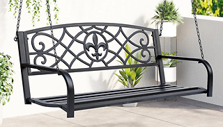 Outsunny Swinging Steel Porch Bench 