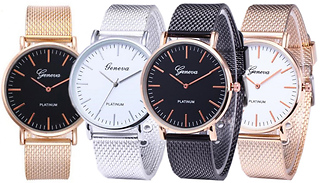 Ladies Geneva Watch - 4 Colours