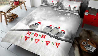 Christmas-Themed Bedding Set - 9 Designs & 3 Sizes