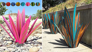 Metal Agave Plant Sculpture - 8 Colours & 3 Sizes