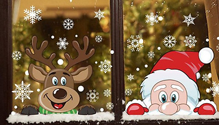 1, 2 or 4 Christmas Window Stickers - 5 Designs