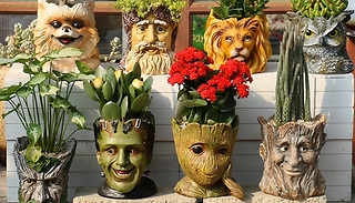 3D Creature Head Garden Planter Pot - 8 Designs