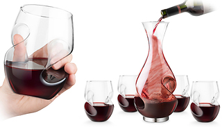 Final Touch Conundrum Wine Decanter & Glass Set