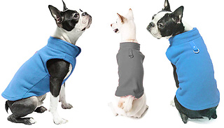 Fleeced Dog Vest with Leash Ring - 2 Colours & 4 Sizes
