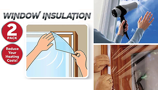2-Pack Shrink Fit Window Insulation Kit