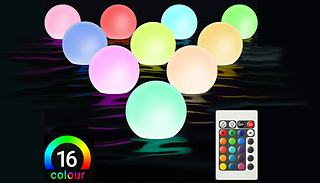 1, 2 or 4 Garden LED Floating Water Ball Lights