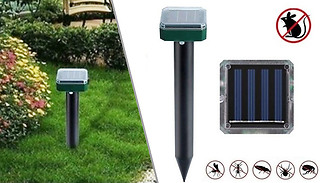 Ultrasonic Solar Garden Pest Repelling Device - 1 or 2