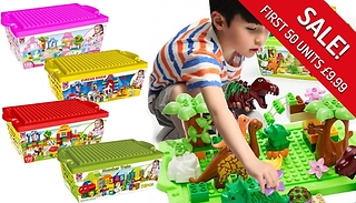 40 to 100-Piece Kids Building Block Set - 5 Options!